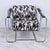 Stendig 1950s Bauhaus Style Bent Chrome Chair With Coogi-Esque Upholstery by Kurt Thut for Stendig For Sale - Image 4 of 7