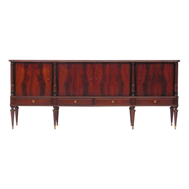 Vintage Sideboard in Flamed Mahogany For Sale