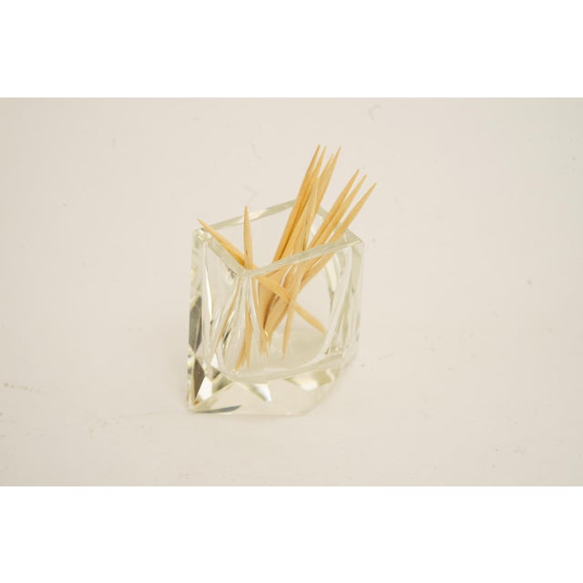 Art Deco Glass Salt and Pepper with Toothpick Holders, Vienna, 1920s For Sale - Image 11 of 17