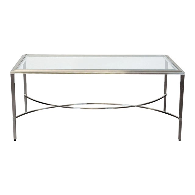 Attributed Ethan Allen Transitional Coffee Table For Sale