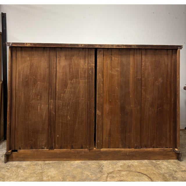 Antique English Four Door Cabinet For Sale - Image 10 of 12