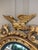 Mid 19th Century Antique 19th Century American Federal Giltwood Eagle Bullseye Convex Mirror For Sale - Image 5 of 13