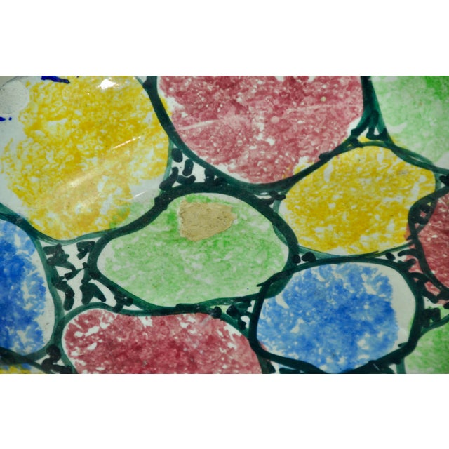 Ceramic Hand Painted Portuguese Plate, 1930s For Sale - Image 7 of 12