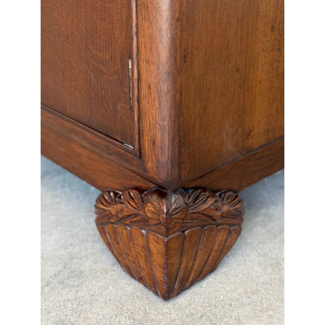 Vintage Carved Oak Server Buffet For Sale - Image 16 of 16