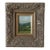 Late 20th Century Original Landscape Oil Painting in Ornate Carved Wood Frame, Impressionist Countryside Artwork, Cottage Wall Decor, Nature Art For Sale