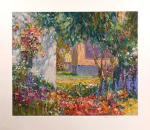 1995 "Windows" Impressionist Landscape Numbered Serigraph by Henri Plisson