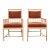 Pair of McGuire Cerused Rattan Mohair Library Armchairs For Sale