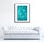 2010s "Aqua Chiffon No.1 - Compressed Veil" - Teal Abstract Acrylic Painting on Paper For Sale - Image 5 of 5