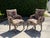 Late 20th Century Vintage Postmodern Parsons Armchairs With Memphis-Style Geometric Upholstery, Pair For Sale - Image 5 of 12