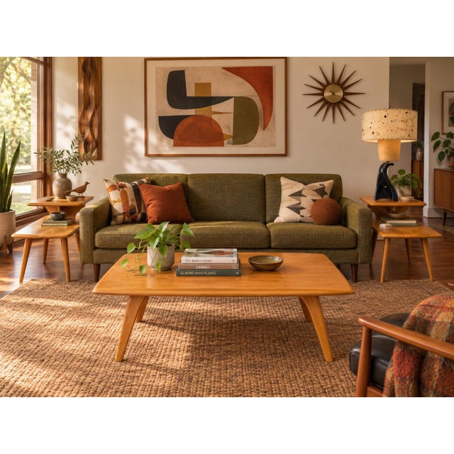 Mid-Century Modern Vintage MCM Authentic Heywood-Wakefield 319-G Champagne Coffee Table Signed For Sale - Image 3 of 12