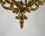 Gold Vintage Ceiling Lantern in Bronze with Etched Glass Panels, 1930s For Sale - Image 8 of 11