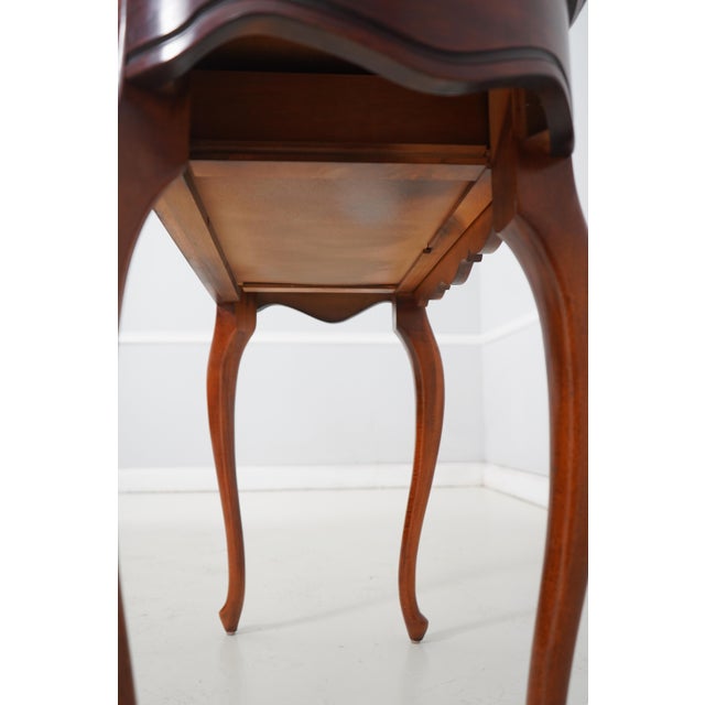Vintage Victorian Style Mahogany Marble Top 1 Drawer Console Table For Sale - Image 17 of 17