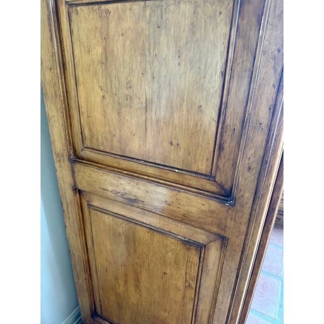Custom Made Century Hill Solid Wood Media Cabinet / Armoire – Hand-Carved For Sale - Image 11 of 14