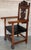 19th century carved walnut turned wood armchair. Perfect to place in your room or in your office with the table desk...