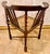 Victorian Antique English Oak Corner Chair Featuring a Woven Cane Seat With Barley Twist Legs, Posts, & Stretchers For Sale - Image 3 of 12