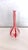 1970s Red White and Transparent Glass Bottle Vase in the style of Gio Ponti, Italy, 1970s For Sale - Image 5 of 14