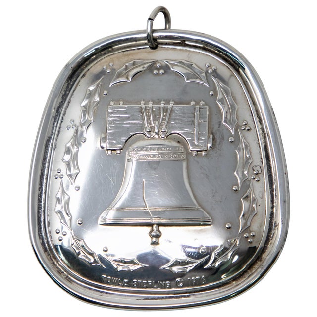 Silver 1976 Towle Sterling Six Geese a Laying Ornament For Sale - Image 8 of 8