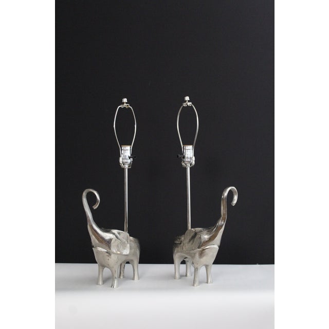 Mid 20th Century Robert Kuo Influence Sculptural Elephants - a Pair For Sale - Image 4 of 14
