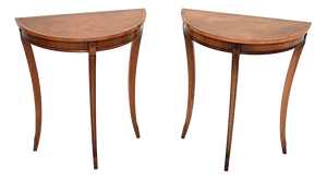 Antique Regency Console Tables, 1950, Set of 2