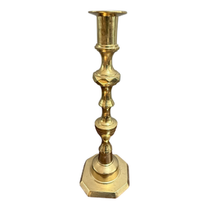 Late 19th Century English Brass Candlestick