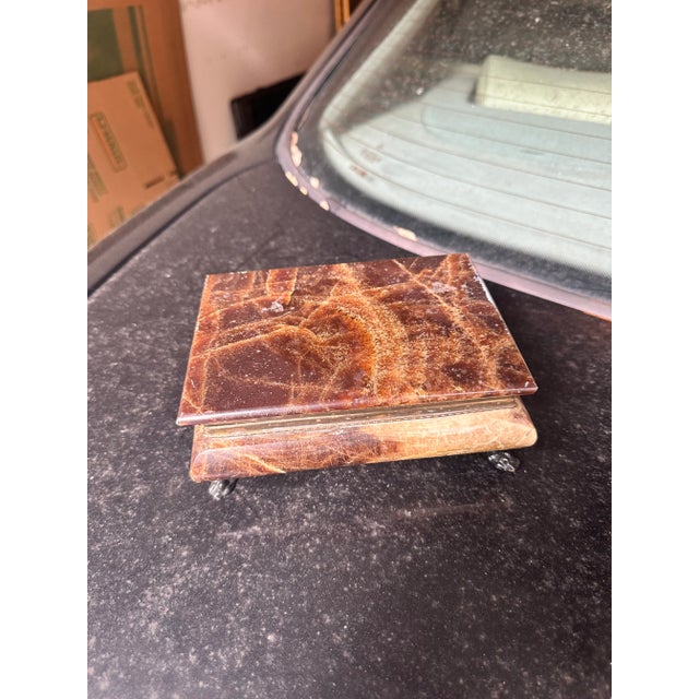 Baroque Vintage Marble Box For Sale - Image 3 of 3