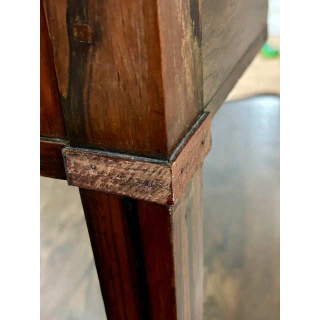 George III Exotic Wood Dressing Table With Mirror For Sale - Image 15 of 17