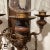 Wood Mid 20th Century 3 Light Rustic Chained Wood Scones French Style For Sale - Image 7 of 12