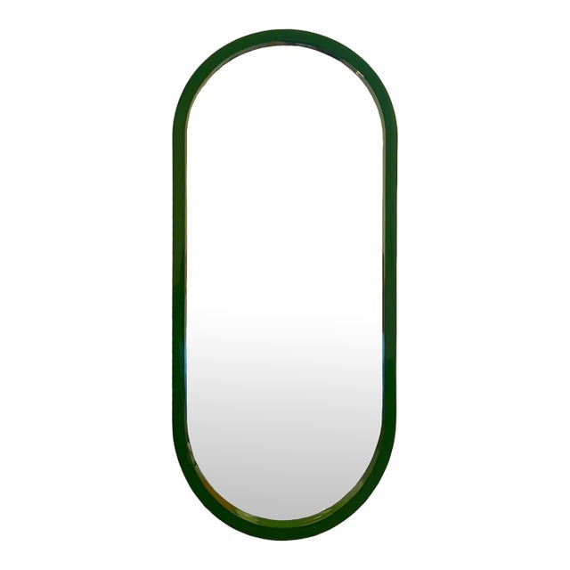 Osman Glossy Wild Green Wall Mirror For Sale
