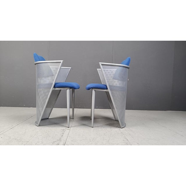 Postmodern Metal Dining Chairs, 1980s, Set of 6 For Sale - Image 13 of 15