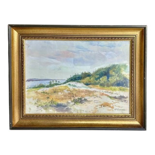 Henry Deidrich Gremke Original California Landscape Watercolor, Framed For Sale