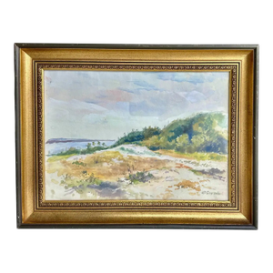 Henry Deidrich Gremke Original California Landscape Watercolor, Framed