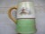 Traditional Antique La Francaise Porcelain Yellow & Green 4.5" Mug W/ Dutch Scene For Sale - Image 3 of 12