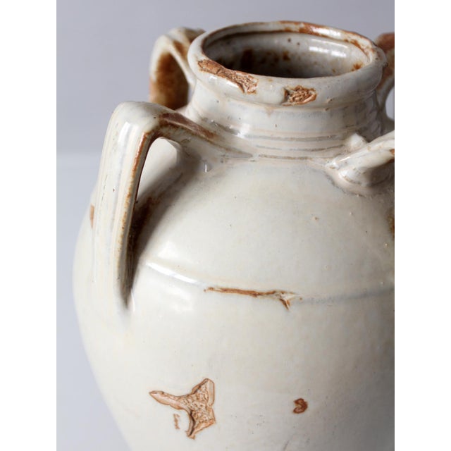 Vintage Handmade Studio Pottery Amphora Vase For Sale - Image 12 of 16