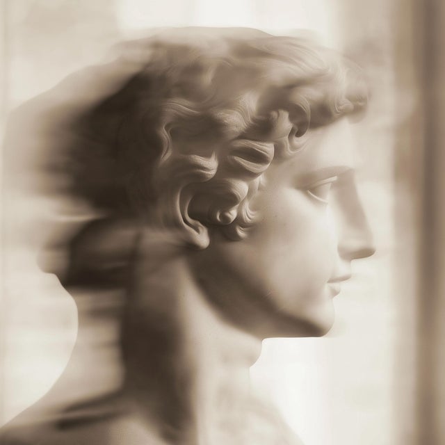Set of 18 Blurred Antique Profiles — Archival Prints of Restored Antique Photographs For Sale - Image 13 of 18