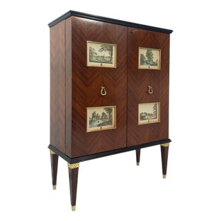 Mid-Century Modern Italian Bar Cabinet by Paolo Buffa, 1957 For Sale