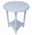 Round Spindle Leg Accent Table in Sheer Romance Blue For Sale In West Palm - Image 6 of 6