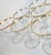 Metal Gold Rimmed Crystal Champagne Coupes- Set of Six For Sale - Image 7 of 13