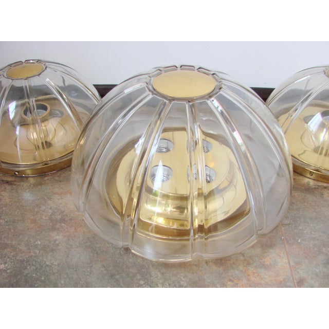 Vintage Wall Lamps and Ceiling Light from Limburg, Germany, 1970s, Set of 3, in Very Good conditions. Designed 1970 to...