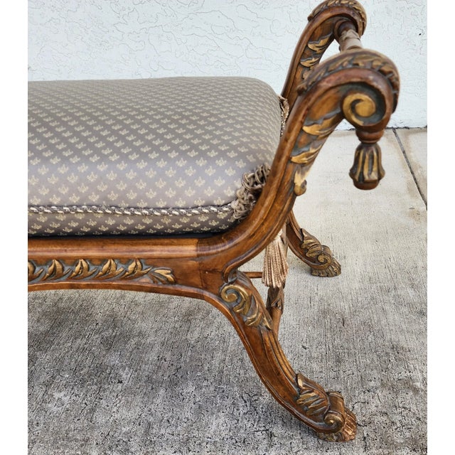 Vintage French Louis XV Bench For Sale - Image 15 of 16