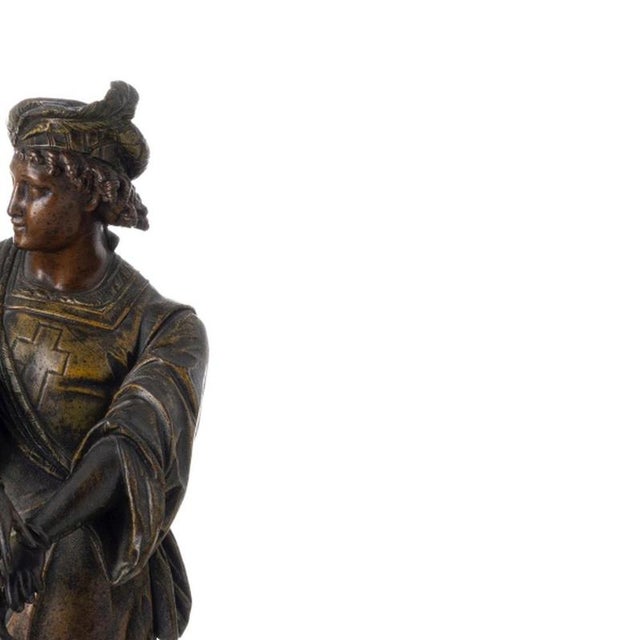 Quetin Durward, Sculpture of Knight, 20th Century, Metal For Sale - Image 4 of 6