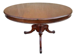 Vintage Victorian Style Solid Mahogany Pedestal Dining Table/ Center Table.