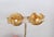 Les Bernard Vintage 1980s Signed Les Bernard Goldtone Faux-Pearl Flower Clip Earrings-2 Pieces For Sale - Image 4 of 8