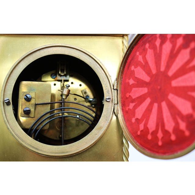 Bronze and Brass Table Clock, 19th Century For Sale - Image 6 of 12