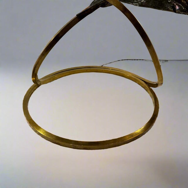 1970s Carlo Giorgi for Bottega Gadda 'Rabarbaro' Two-Leaf Table Lamp For Sale - Image 16 of 18