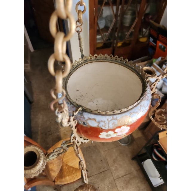 19th Century Asian Art Nouveau Candle Chandelier For Sale - Image 3 of 8