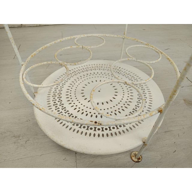 Metal Vintage Metal Garden Serving Cart, 1970s For Sale - Image 7 of 10