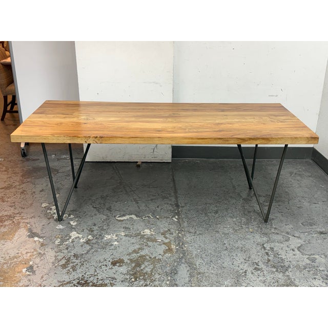 Wood Cb2 Dylan Acacia Dining Table For Sale - Image 7 of 12