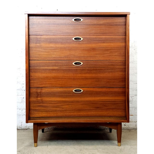 1960s Slick Restored Original Mid Century Modern Dresser Set, Mainline by Hooker Furniture For Sale - Image 15 of 18