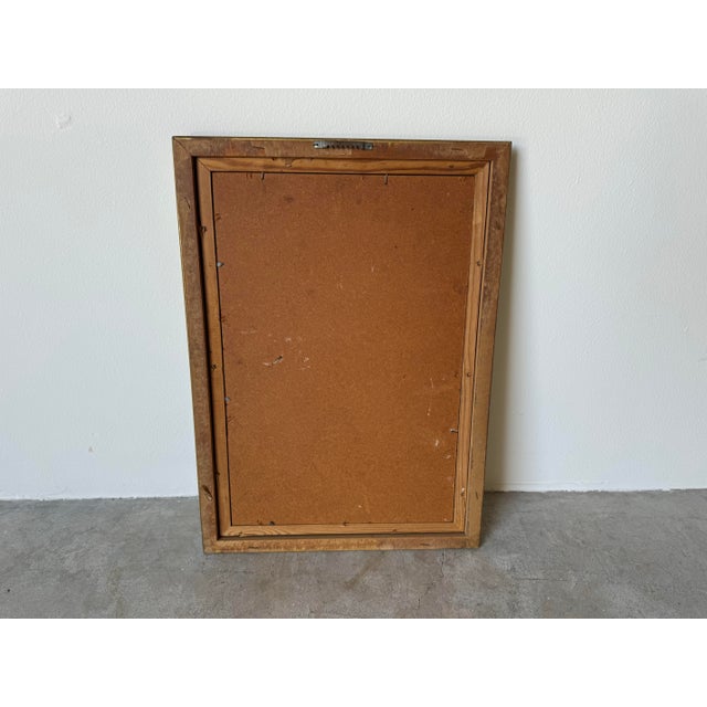 1980's French Drawing Portrait of a Young Girl, Framed For Sale - Image 9 of 9