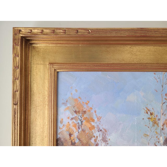 Calvin Liang Oil Painting Rural California Impressionist Landscape For Sale - Image 9 of 14